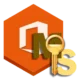 Значок, обозначающий активатор KMS для программного обеспечения Microsoft Office 2016, предназначенного для легальной активации.