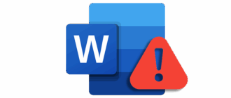 Значок неисправности при попытке активировать Word