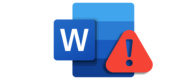 Значок неисправности при попытке активировать Word