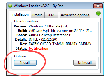 Начало работы с Windows Loader