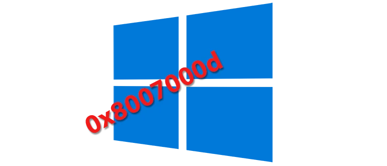 Сообщение об ошибке 0x8007000d при попытке активировать Windows 10